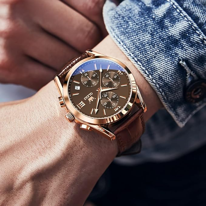 🌟EDICIÓN LIMITADA❗️ | Reloj con correa de piel auténtica.