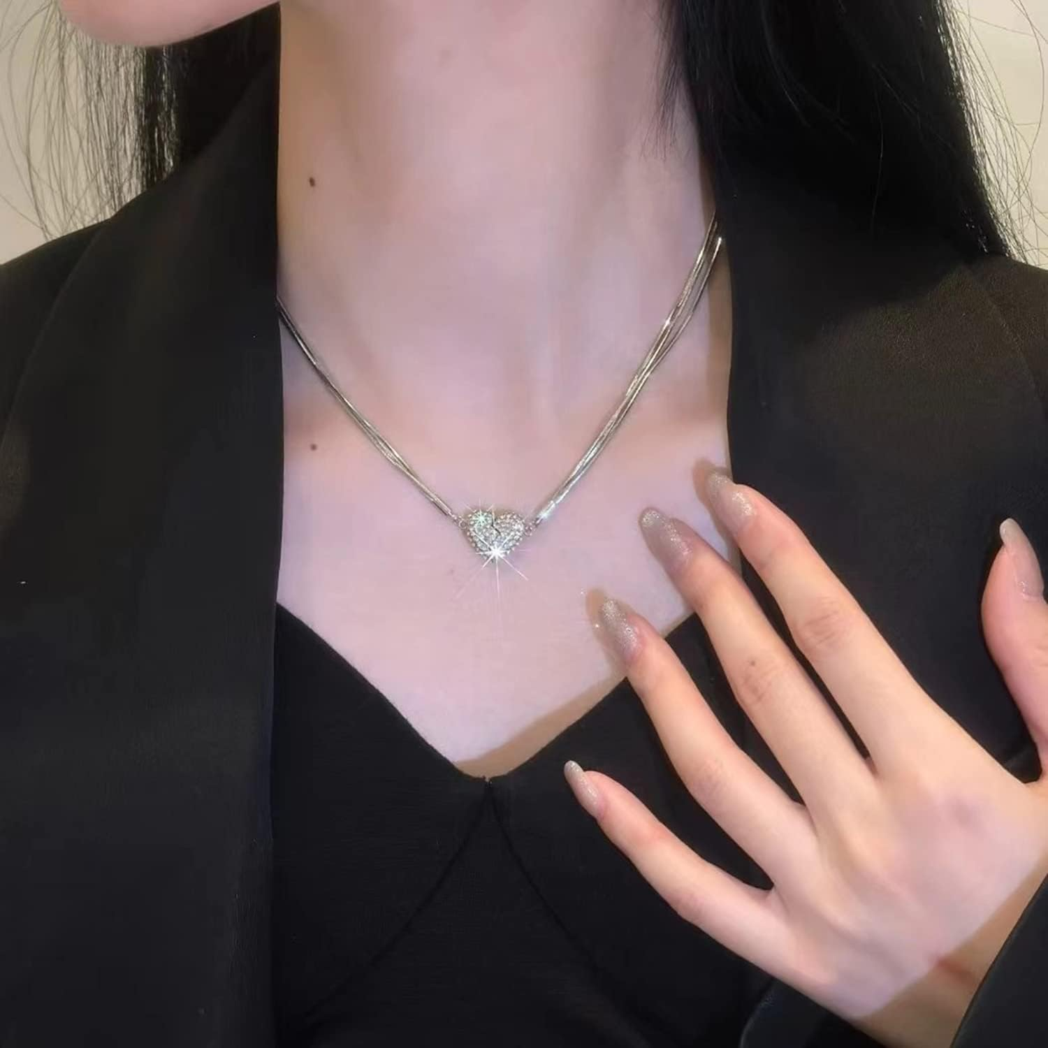 💥 EDICIÓN LIMITADA❗️  | Collar Magnético Corazón de Circonio