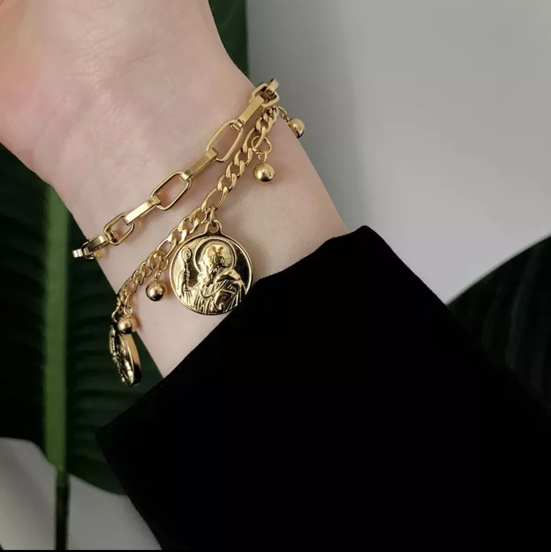 💥 EDICIÓN LIMITADA❗️  | Pulsera San Benito de Acero