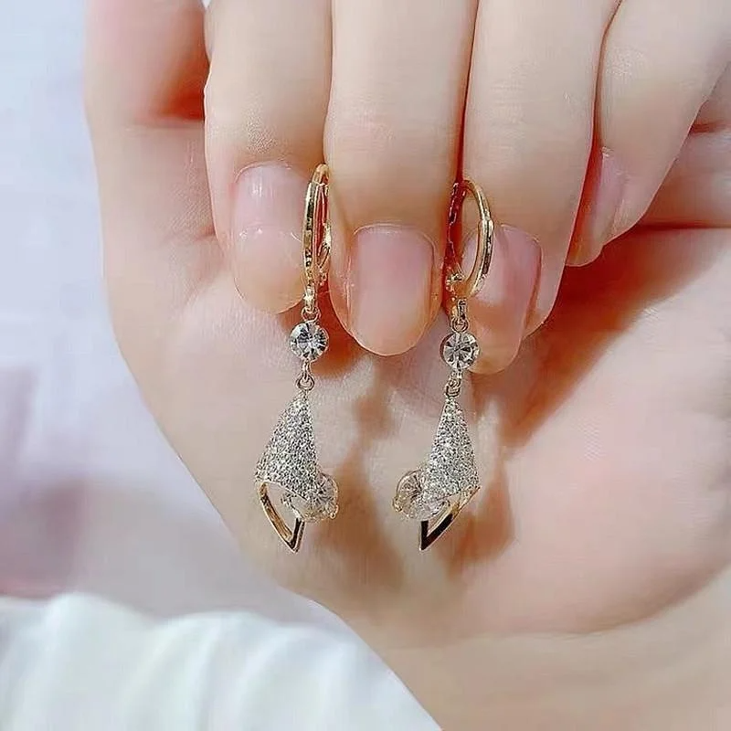 💥 EDICIÓN LIMITADA❗️  | Pendientes colgantes de aguamarina de talla princesa