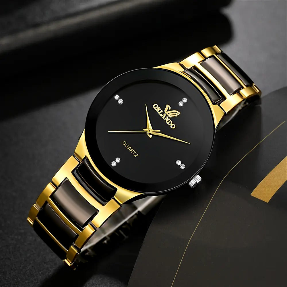 💥 EDICIÓN LIMITADA!❗️ |  | Orlando™ Reloj Suizo de Lujo en Oro y Negro
